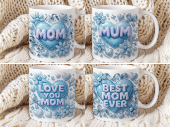 3D Inflated Mothers Day Mug Wrap