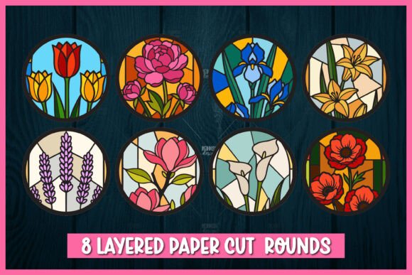 8 Layered Flowers Stained Glass SVG: A Strategic Asset for Digital Creators