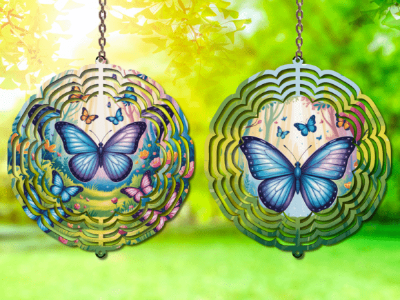 Blue Butterfly Wind Spinner: Bringing Movement and Color to Your Outdoor Space