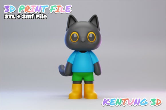 Bringing Digital Whimsy to Life: The Rise of the Kawaii Cat Figure 3D Print Model