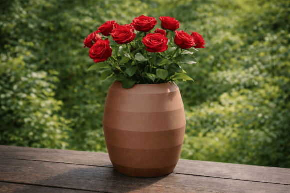 Ceramic Blocky Planter for Easy 3D Printing: A Modern Minimalist Masterpiece
