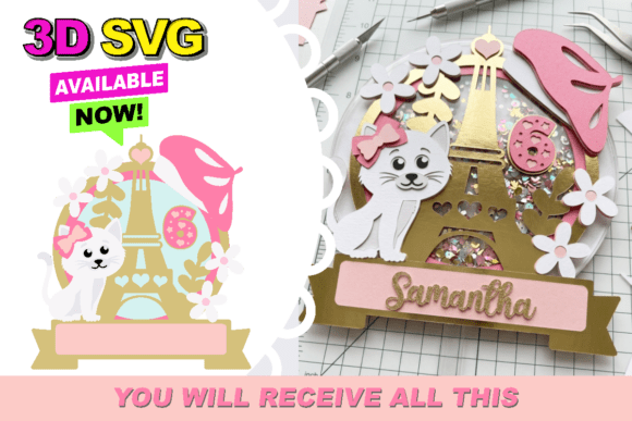 Cute Cat Paris 3D SVG: A Designer's Guide