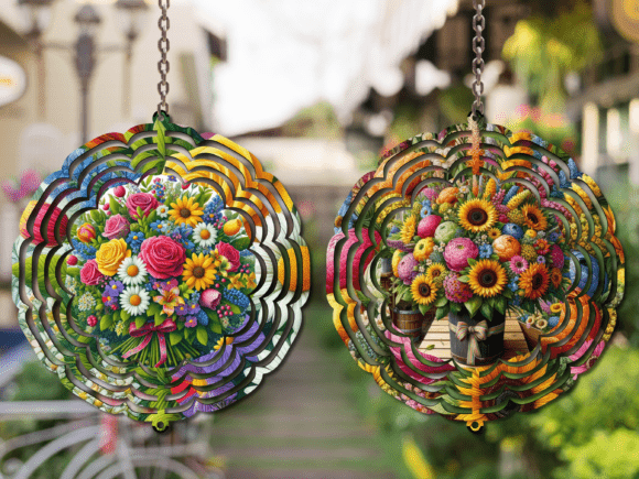 Floral Bouquets Wind Spinner PNG: A Guide to High-Quality Sublimation Designs