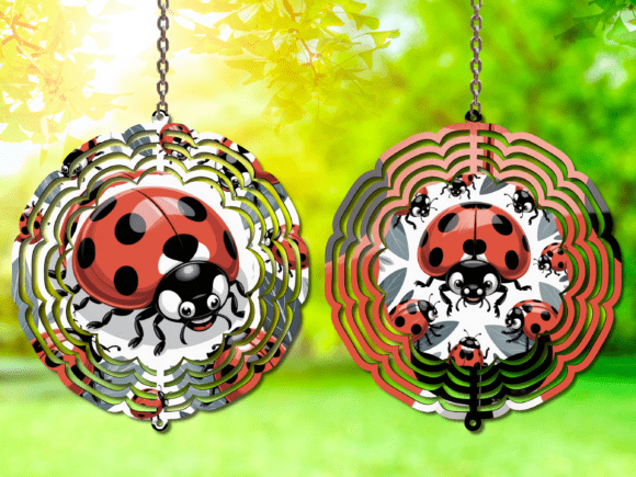 Ladybug Wind Spinner PNG: Design Assets