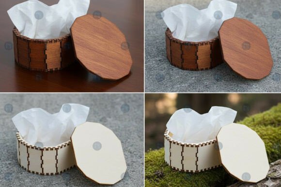 Laser Cut Round Angled Box SVG Guide