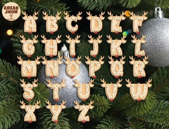 Reindeer Alphabet SVG Bundle: A Festive Design Asset