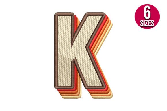 Retro Alphabet Letter K: A Bold Statement for Your Creative Projects
