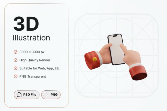 Smartphone Tap Screen Gesture 3D Icon: A Practical Asset for Modern Design Workflows